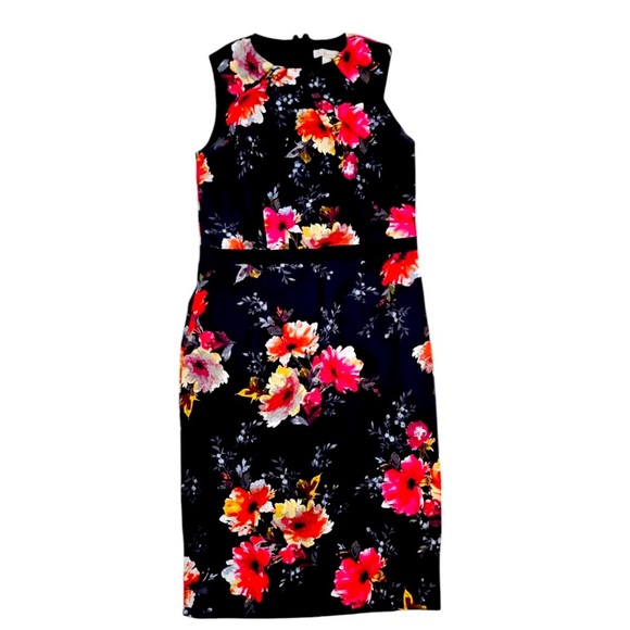 DressBarn Floral Sleeveless Sheath Dress size 12 NWT 
Party Office - Picture 1 of 8